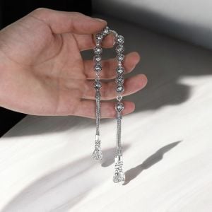 Zaza Model Telkari İşlemeli 925 Ayar Gümüş Tesbih