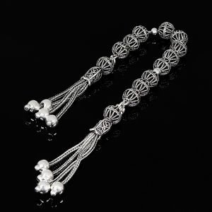 Telkari İşlemeli Zaza Model 925 Ayar Gümüş Tesbih