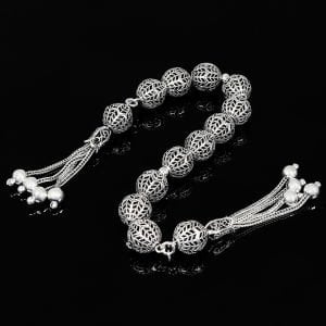 925 Ayar Zaza Model Gümüş Tesbih