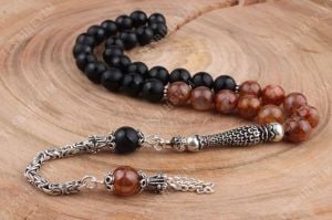 Oniks Ve Akik Taşı Tesbih