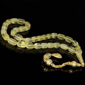 Kapsül Kesim Damla Kehribar Tesbih