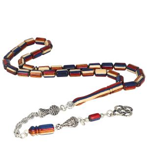 Gümüş Kaplama Metal Püsküllü Kafur Ağacı Tesbih