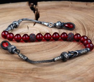 Zaza Model Sıkma Kehribar Tesbih