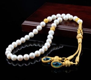 Kazaz Püsküllü Doğal İnci Tesbih