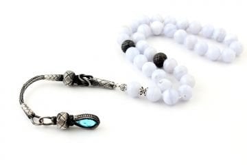 Kalsedon Taşı Tesbih