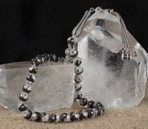 Zirkon Taşlı Özel Tasarım 925 Ayar Gümüş Tesbih