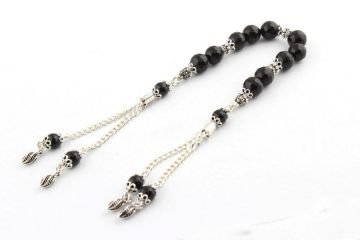 Onix Faset Zaza Model Tesbih 925 Ayar Gümüş Püsküllü