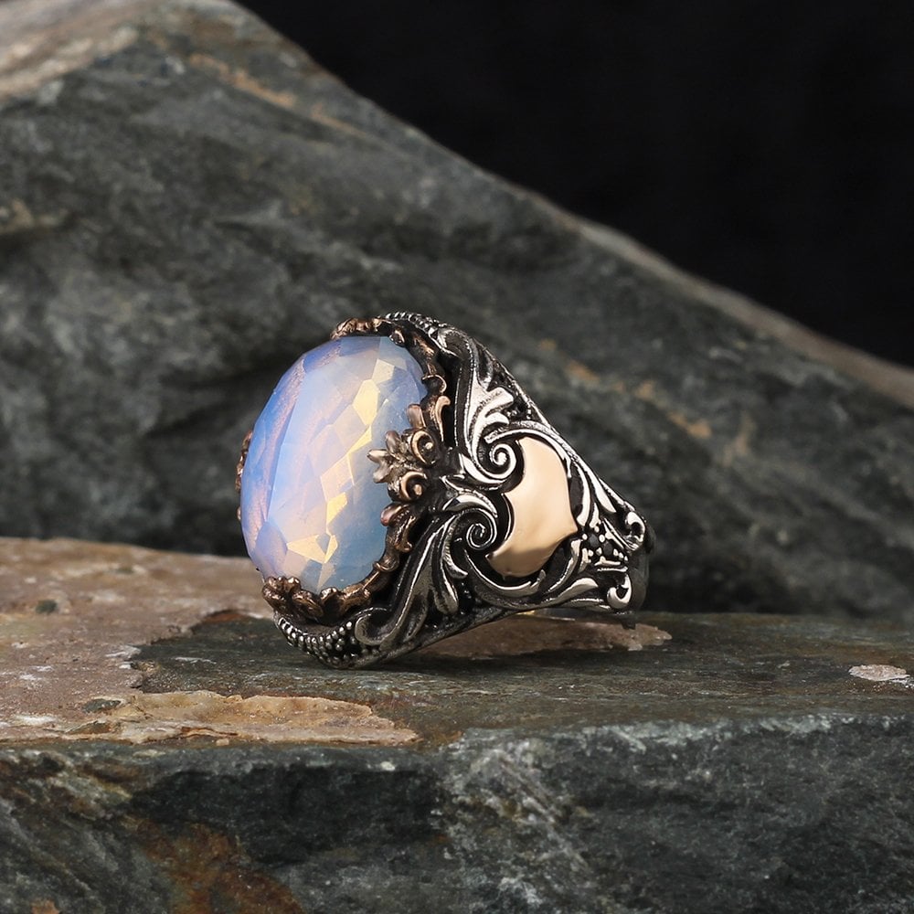 Aytaşı Stone-set 925 K Men's Silver Ring