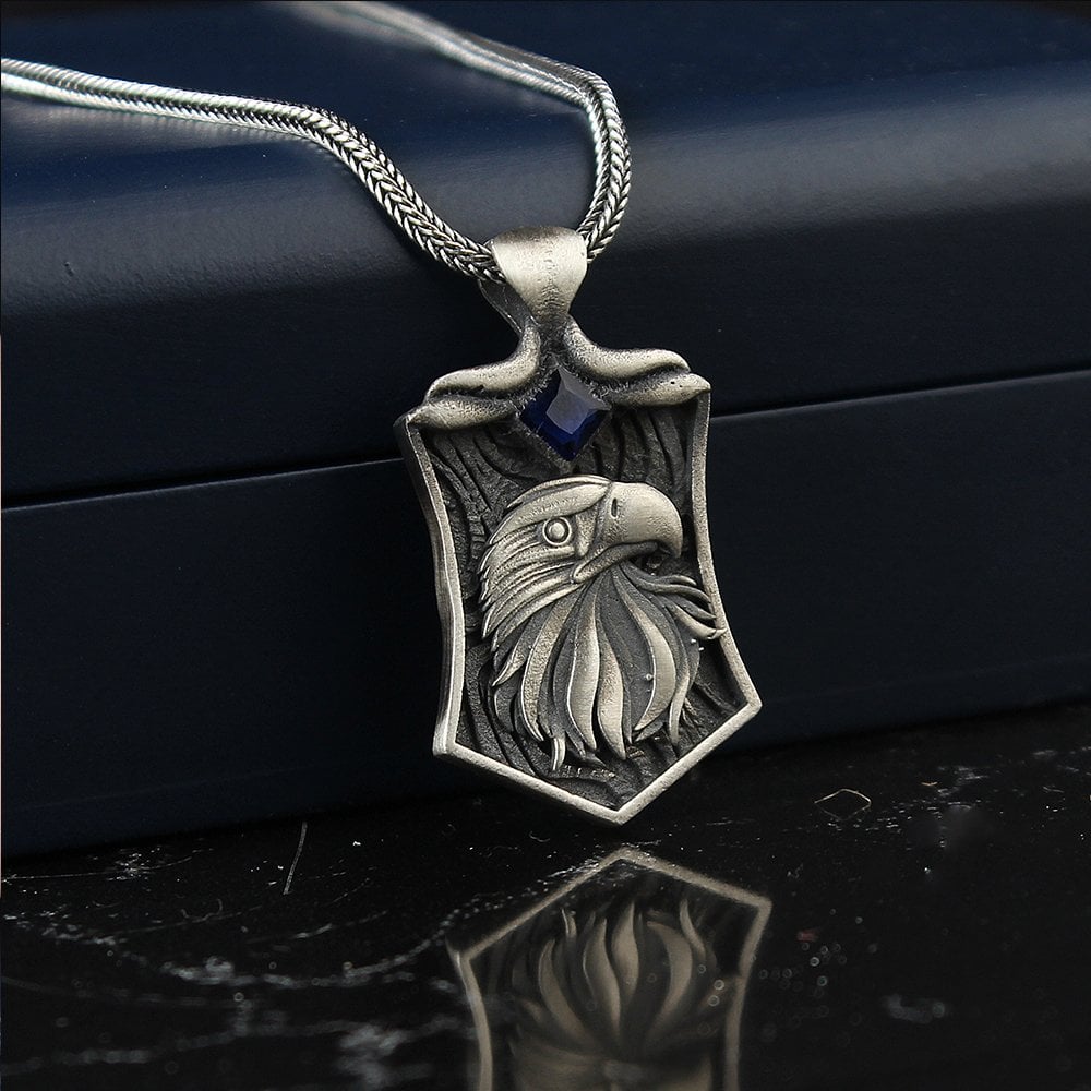Eagle Simgeli 925 K Men's Silver Necklace