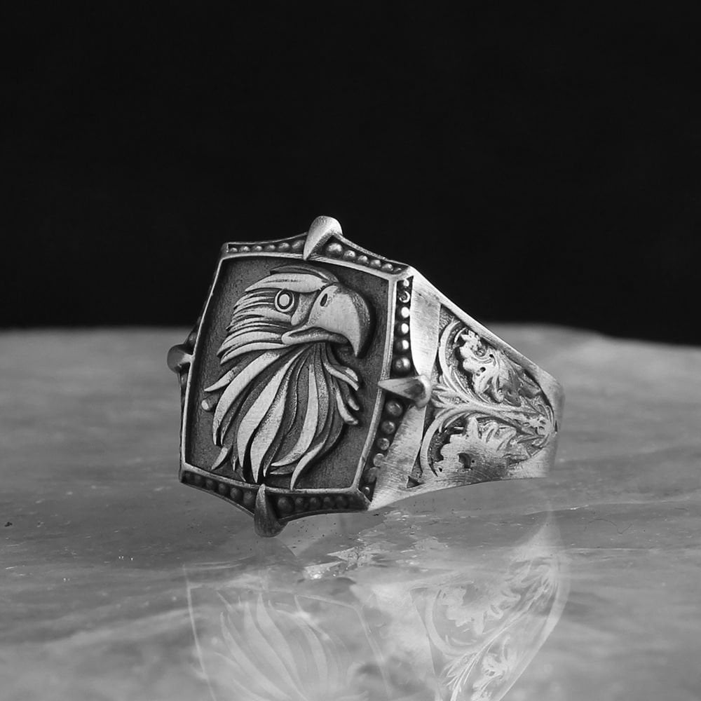 Eagle Simgeli 925 K Men's Silver Ring