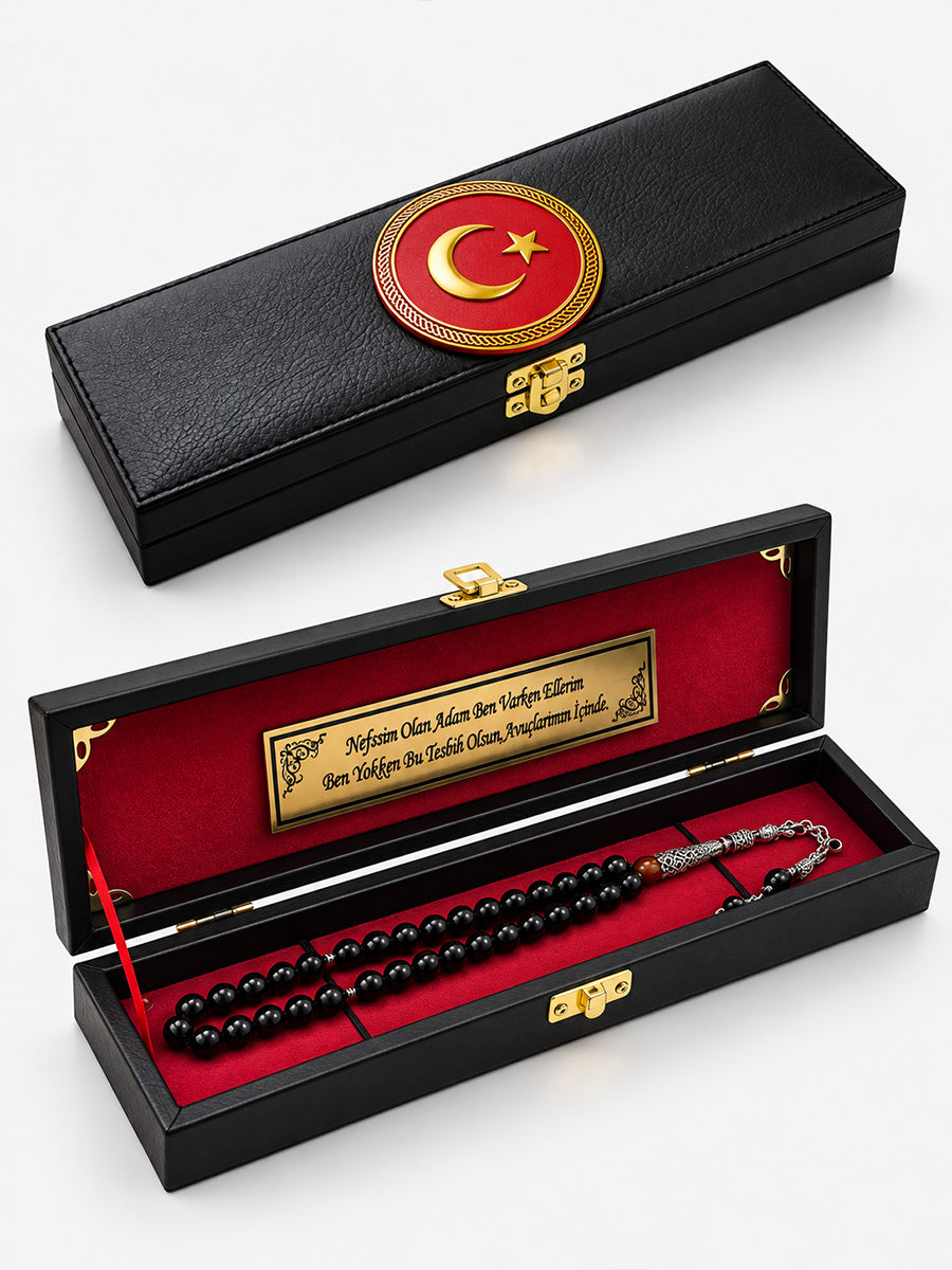 Ayyıldızlı Deri Hediye Kutusu