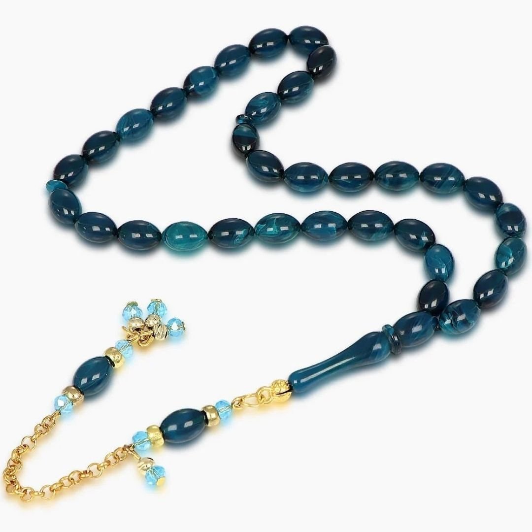 Sıkma Kehribar Tesbih