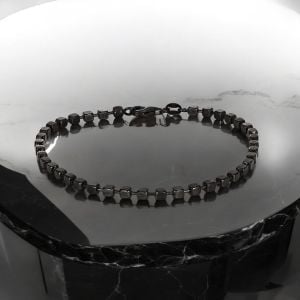 925 Ayar Gümüş Rodyum Kaplama İtalyan Zincir Bileklik