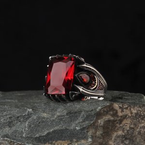 Zirkon Taşlı 925 Ayar Erkek Gümüş Yüzük
