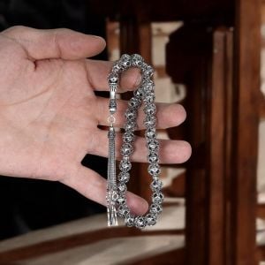 Telkari İşçiliğiyle Yapılmış 925 Ayar Gümüş  Tesbih