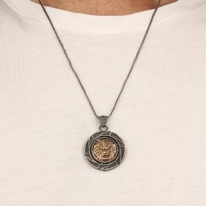Aslan Model 925 Ayar Gümüş Erkek Kolye