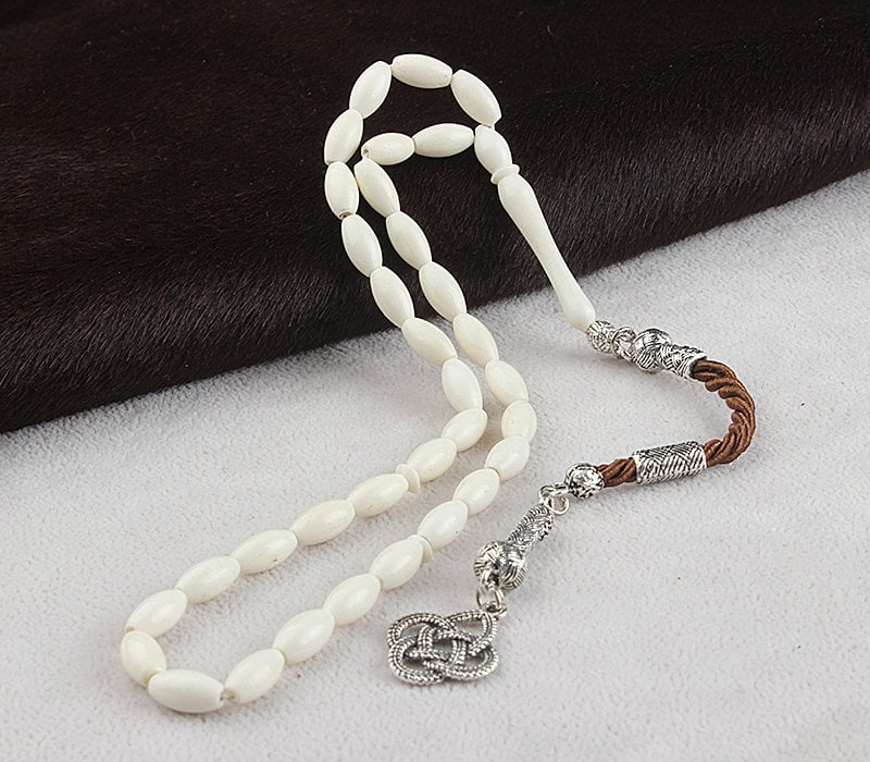 Kamçılı Arpa Kesim Deve Kemiği Tesbih