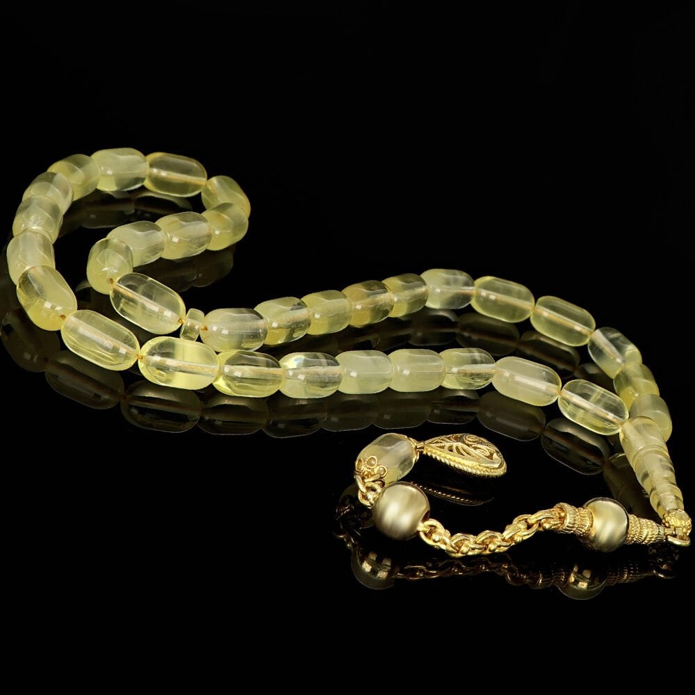 Kapsül Kesim Damla Kehribar Tesbih