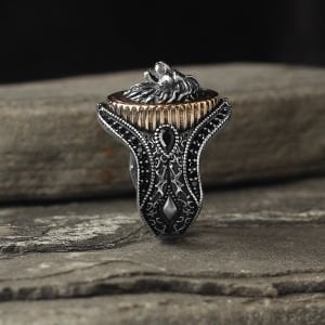 Aslan Model 925 Ayar Erkek Gümüş Yüzük