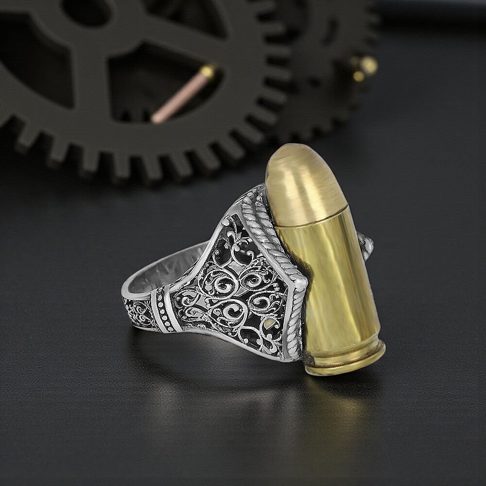 Kurşun Model 925 Ayar Gümüş Yüzük