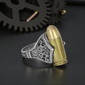 Kurşun Model 925 Ayar Gümüş Yüzük