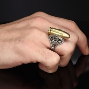 Kurşun Model 925 Ayar Gümüş Yüzük