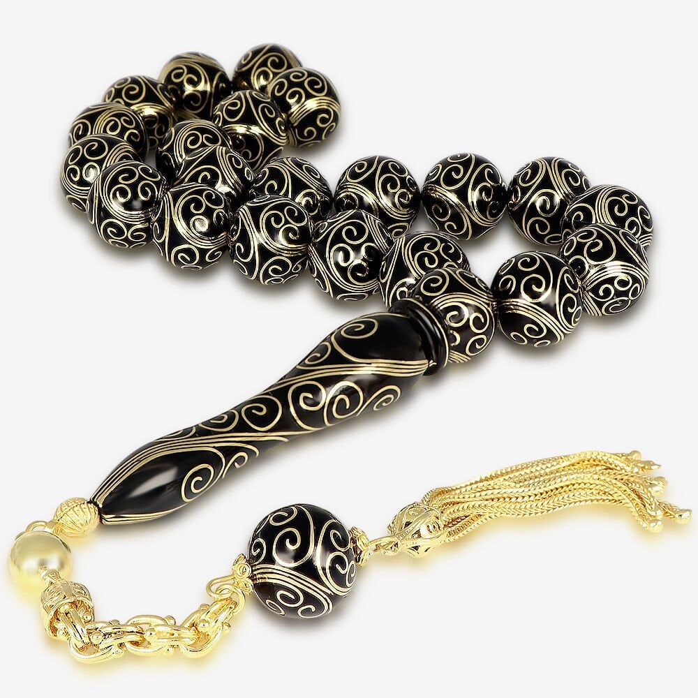 Hatemkari Sanatı İle Hazırlanmış İri Boy 21 li Efe Erzurum Oltu Tesbih