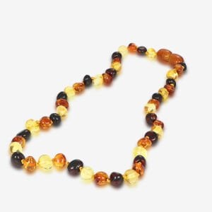 Doğal Damla Kehribar Bebek Diş Kolyesi