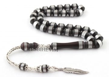 Kuka Tesbih Gümüş Püskül ve Metal Sarma