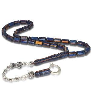 Gümüş Kaplama Metal Püsküllü Kafur Ağacı Tesbih