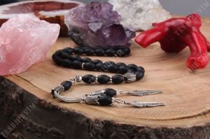 Arpa Kesim Mat Oniks Taşı Tesbih