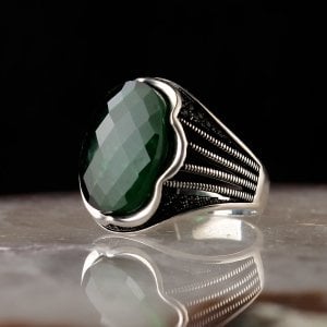 925 Ayar Gümüş Zirkon Taşlı Erkek Yüzük