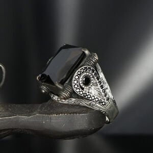 Zirkon Taşlı 925 Ayar Erkek Gümüş Yüzük