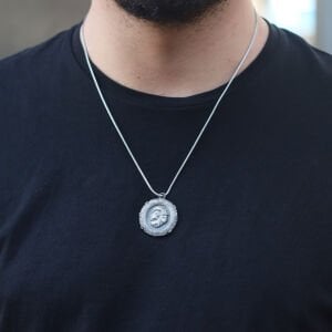 Aslan Model 925 Ayar Erkek Gümüş Kolye