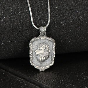 Aslan Model 925 Ayar Erkek Gümüş Kolye