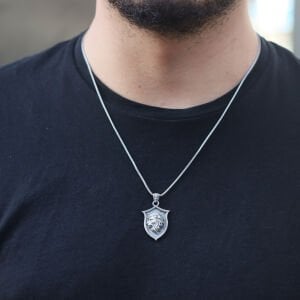 Aslan Model 925 Ayar Erkek Gümüş Kolye