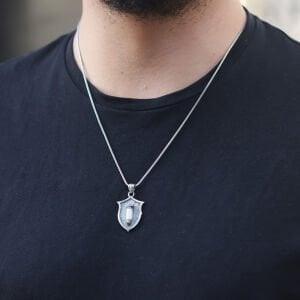 Mermi Model 925 Ayar Erkek Gümüş Kolye