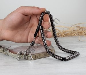 Gümüş İşleme ve Püsküllü Kesme Oltu Tesbih