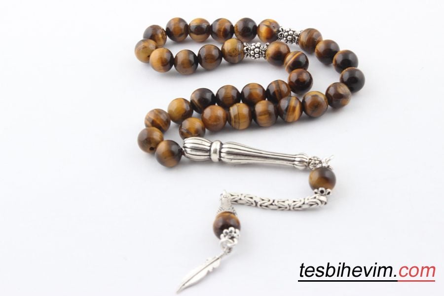 Kaplangözü Küre Kesim Tesbih 925 Ayar Gümüş Püsküllü