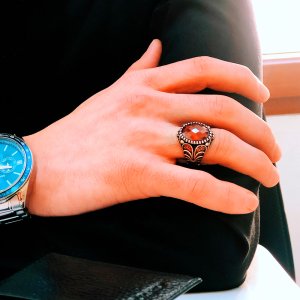 Zirkon Taşlı 925 Ayar Gümüş Erkek Yüzük
