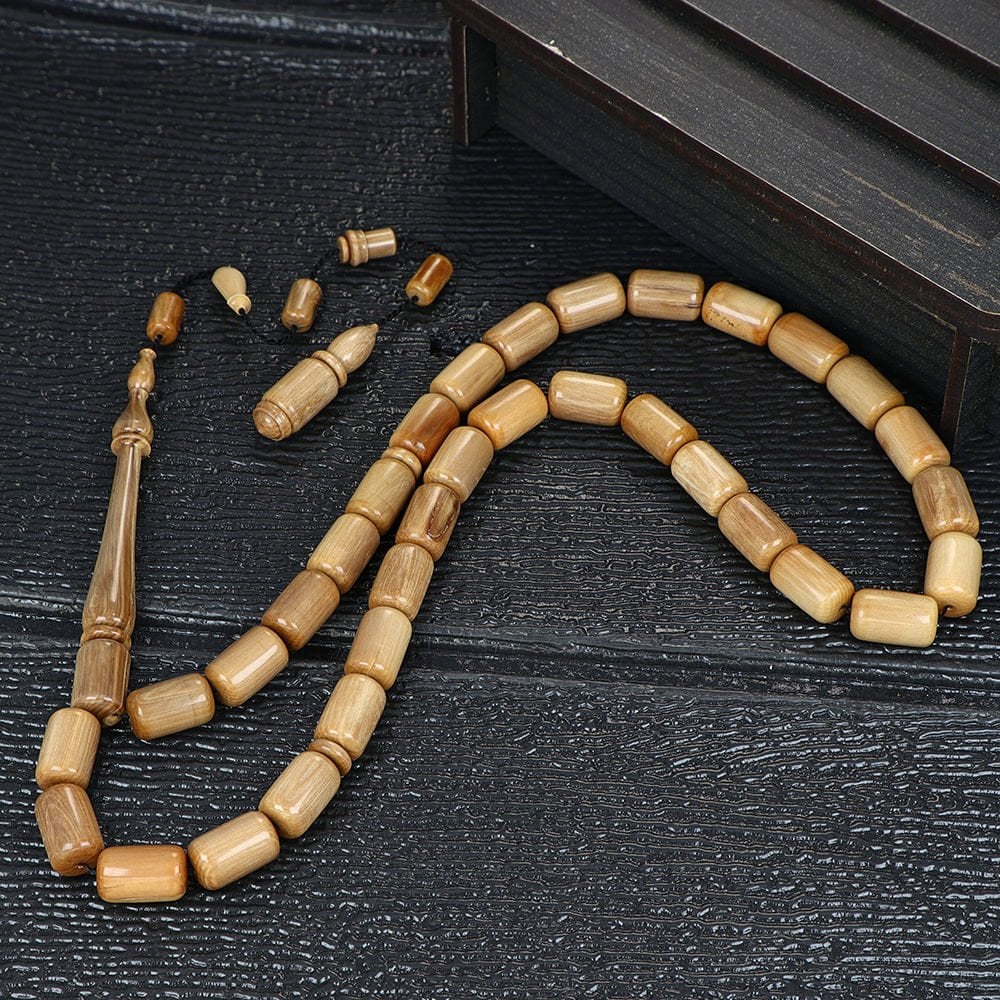 Ufuk Sağlam Usta Yapımı El İşçiliği Mamut Dişi Tesbih