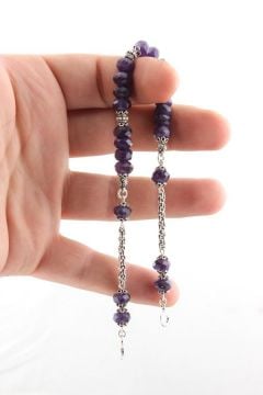 Ametist Faset Kesme Model Zaza Tesbih