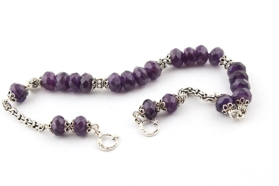 Ametist Faset Kesme Model Zaza Tesbih