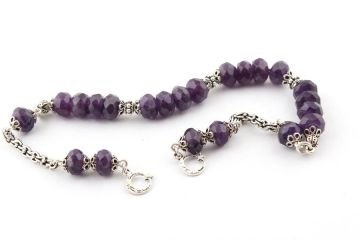 Ametist Faset Kesme Model Zaza Tesbih