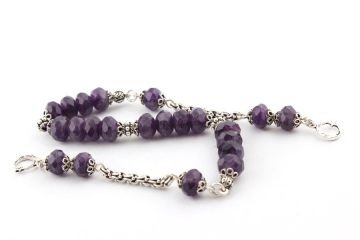 Ametist Faset Kesme Model Zaza Tesbih