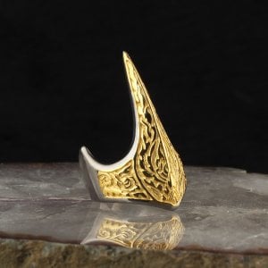 Rodaj Kaplamalı Zihgir Model 925 Ayar Erkek Gümüş Yüzük