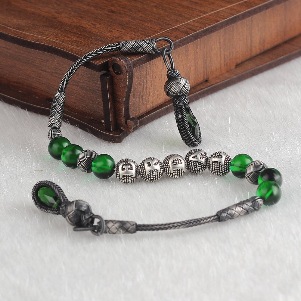 Gümüş Kazaz Püskül ve İsimli Kehribar Zaza Tesbih