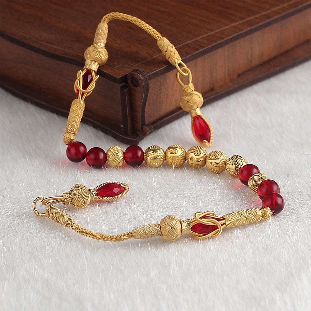 Gümüş Kazaz Püskül ve İsimli Kehribar Zaza Tesbih