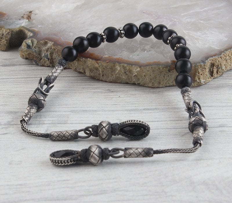 Gürcistan Oltu Taşlı Kazaz Püsküllü Zaza Tesbih