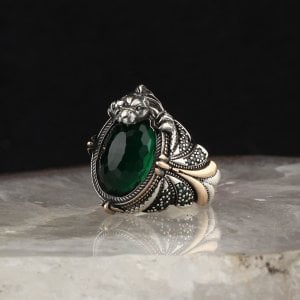 Zirkon Taşlı 925 Ayar Erkek Gümüş Yüzük